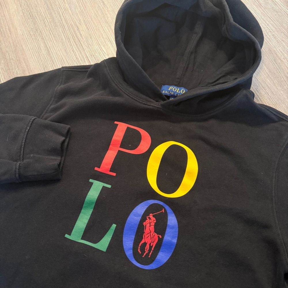 Polo Ralph Lauren Kids Large 14-16 Spellout Logo Hoodie